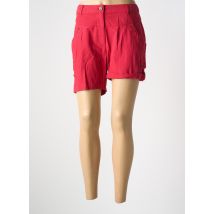 LES MARINS DE JAC JAC - Short rouge en coton - Femme - Taille 38 - Modz