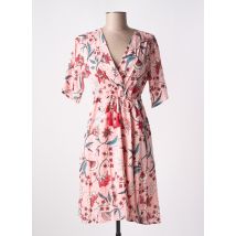LA FIANC2E - Robe mi-longue rose en coton - Femme - Taille 36 - Modz
