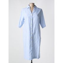 POU NOU - Robe mi-longue bleu en lin - Femme - Taille 42 - Modz