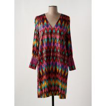 JOYCE & GIRLS - Robe mi-longue rose en viscose - Femme - Taille 34 - Modz