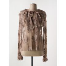 DIXIE - Blouse marron en coton - Femme - Taille 38 - Modz