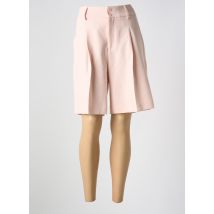 ATTENTIF - Bermuda rose en polyester - Femme - Taille 42 - Modz