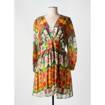 LILI & LALA - Robe courte marron en viscose - Femme - Taille 40 - Modz