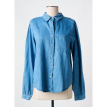 CHARLIOR - Chemisier bleu en coton - Femme - Taille 36 - Modz