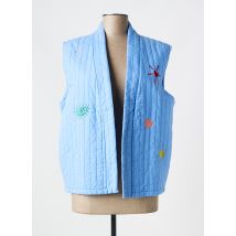 POHÊME - Gilet sans manche bleu en coton - Femme - Taille TU - Modz