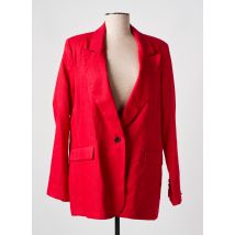 ATTENTIF - Blazer rouge en lin - Femme - Taille 40 - Modz