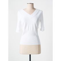 CHOKLATE - T-shirt blanc en viscose - Femme - Taille TU - Modz