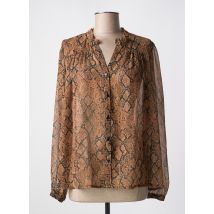 RUE DES ABBESSES - Chemisier marron en polyester - Femme - Taille 38 - Modz