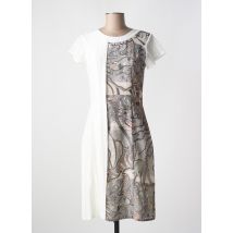 QUATTRO - Robe mi-longue beige en polyester - Femme - Taille 44 - Modz