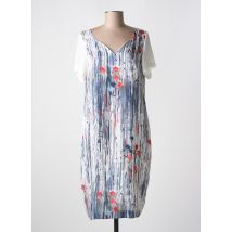 QUATTRO - Robe mi-longue bleu en polyester - Femme - Taille 38 - Modz