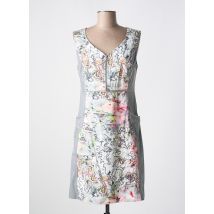 QUATTRO - Robe courte gris en coton - Femme - Taille 48 - Modz