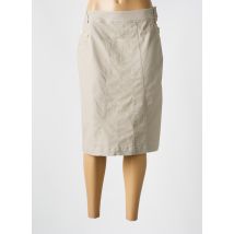 QUATTRO - Jupe mi-longue beige en coton - Femme - Taille 40 - Modz