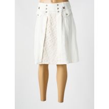QUATTRO - Jupe mi-longue beige en lin - Femme - Taille 40 - Modz