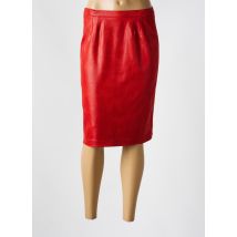 JUMFIL - Jupe mi-longue rouge en polyester - Femme - Taille 38 - Modz