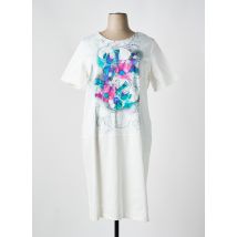 QUATTRO - Robe mi-longue blanc en coton - Femme - Taille 46 - Modz