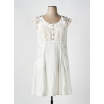 QUATTRO - Robe mi-longue blanc en lin - Femme - Taille 46 - Modz