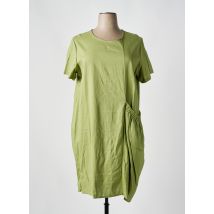 QUATTRO - Robe courte vert en lin - Femme - Taille 42 - Modz