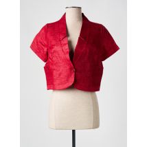 QUATTRO - Veste casual rouge en lin - Femme - Taille 38 - Modz