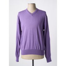 USHUAIA - Pull violet en merinos - Homme - Taille S - Modz