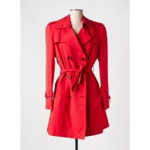 MAELO - Trench rouge en coton - Femme - Taille 42 - Modz