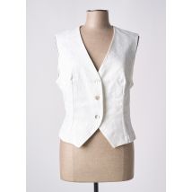 COTTONADE - Gilet sans manche blanc en coton - Femme - Taille 44 - Modz