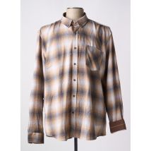 CAPTEN - Chemise manches longues marron en coton - Homme - Taille XXL - Modz