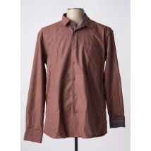 CAPTEN - Chemise manches longues marron en coton - Homme - Taille XL - Modz