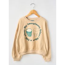 LETTER TO THE WORLD - Sweat-shirt beige en coton - Fille - Taille TU - Modz