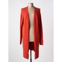 L'ATELIER D'ANNA - Gilet manches longues orange en viscose - Femme - Taille 42 - Modz