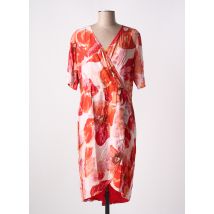 PAUL BRIAL - Robe mi-longue orange en viscose - Femme - Taille 42 - Modz