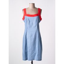 PAUL BRIAL - Robe mi-longue bleu en viscose - Femme - Taille 38 - Modz