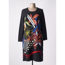 IMPULSION - Robe mi-longue noir en viscose - Femme - Taille 42 - Modz