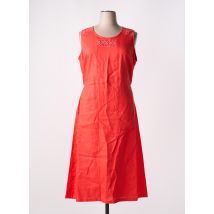 MALOKA - Robe longue rouge en lin - Femme - Taille 48 - Modz