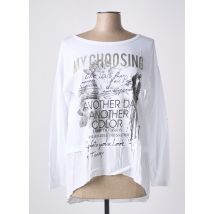 POUSSIERE D'ETOLE - Tunique manches longues blanc en coton - Femme - Taille 42 - Modz