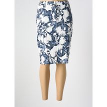 IMPULSION - Jupe mi-longue bleu en coton - Femme - Taille 42 - Modz