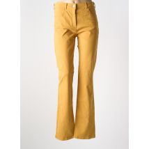 PAUL BRIAL - Pantalon droit jaune en coton - Femme - Taille 44 - Modz
