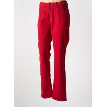 IMPULSION - Pantalon slim rouge en coton - Femme - Taille 44 - Modz
