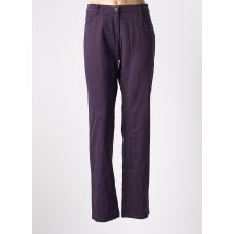 AVENTURES DES TOILES - Pantalon droit violet en coton - Femme - Taille 44 - Modz