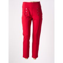 MALOKA - Pantalon 7/8 rouge en viscose - Femme - Taille 40 - Modz