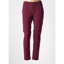 AKELA KEY - Pantalon chino rouge en polyester - Femme - Taille 44 - Modz