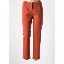 LA FEE MARABOUTEE - Pantalon chino orange en coton - Femme - Taille 44 - Modz