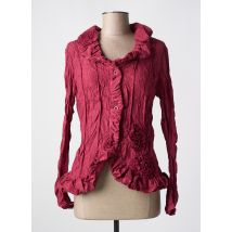 L33 - Veste casual rouge en polyester - Femme - Taille 50 - Modz