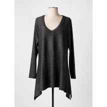 MAT FASHION - Tunique manches longues noir en viscose - Femme - Taille 36 - Modz