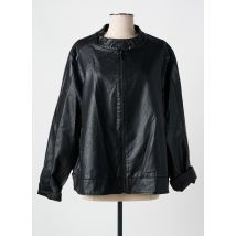 MAT. - Veste simili cuir noir en polyurethane - Femme - Taille 52 - Modz