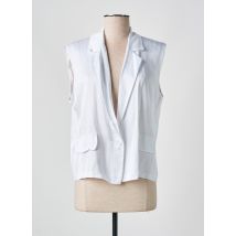 CARLA GIANNINI - Gilet sans manche blanc en viscose - Femme - Taille 50 - Modz