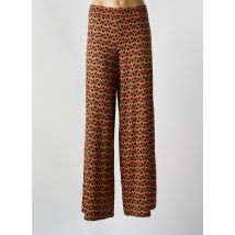 KING LOUIE - Pantalon droit marron en viscose - Femme - Taille 42 - Modz