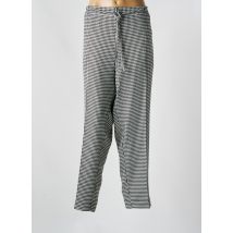 MAT. - Pantalon droit noir en polyester - Femme - Taille 48 - Modz