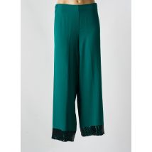 AN II VITO - Pantalon droit vert en polyester - Femme - Taille 48 - Modz