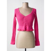 FRACOMINA - Gilet manches longues rose en viscose - Femme - Taille 40 - Modz