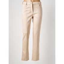 TRICOT CHIC - Pantalon slim beige en polyester - Femme - Taille 38 - Modz